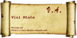Visi Atala névjegykártya